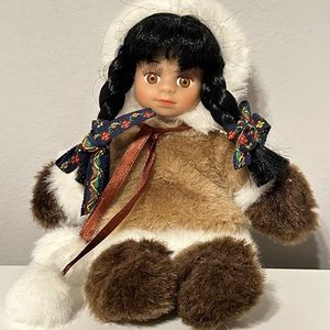 Eskimo Girl Doll Plush Alaskan Friends Stuffed Toy/Doll 8" by Arctic Circle